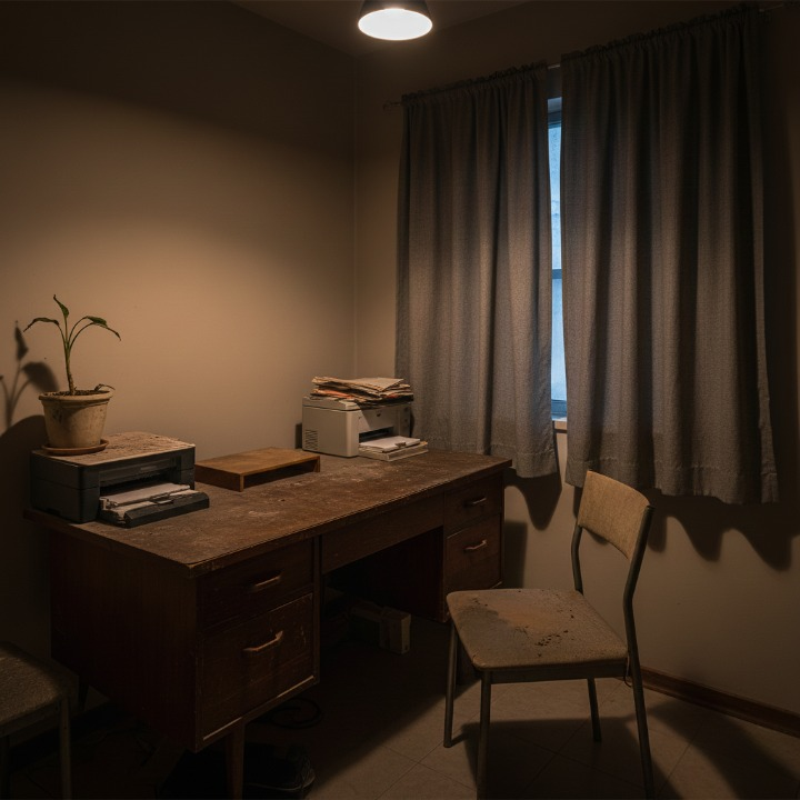 Escritorio minimalista ordenado