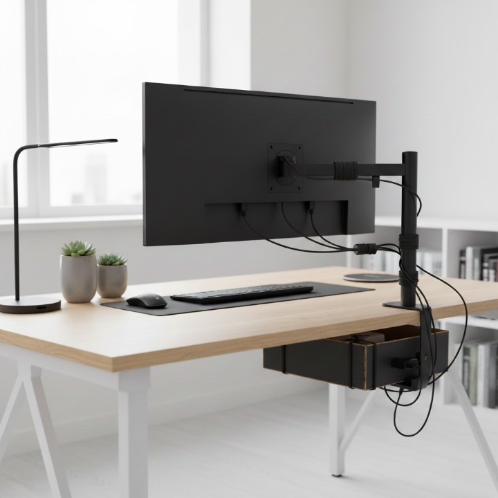 Organizar cables en el escritorio sin gastar dinero